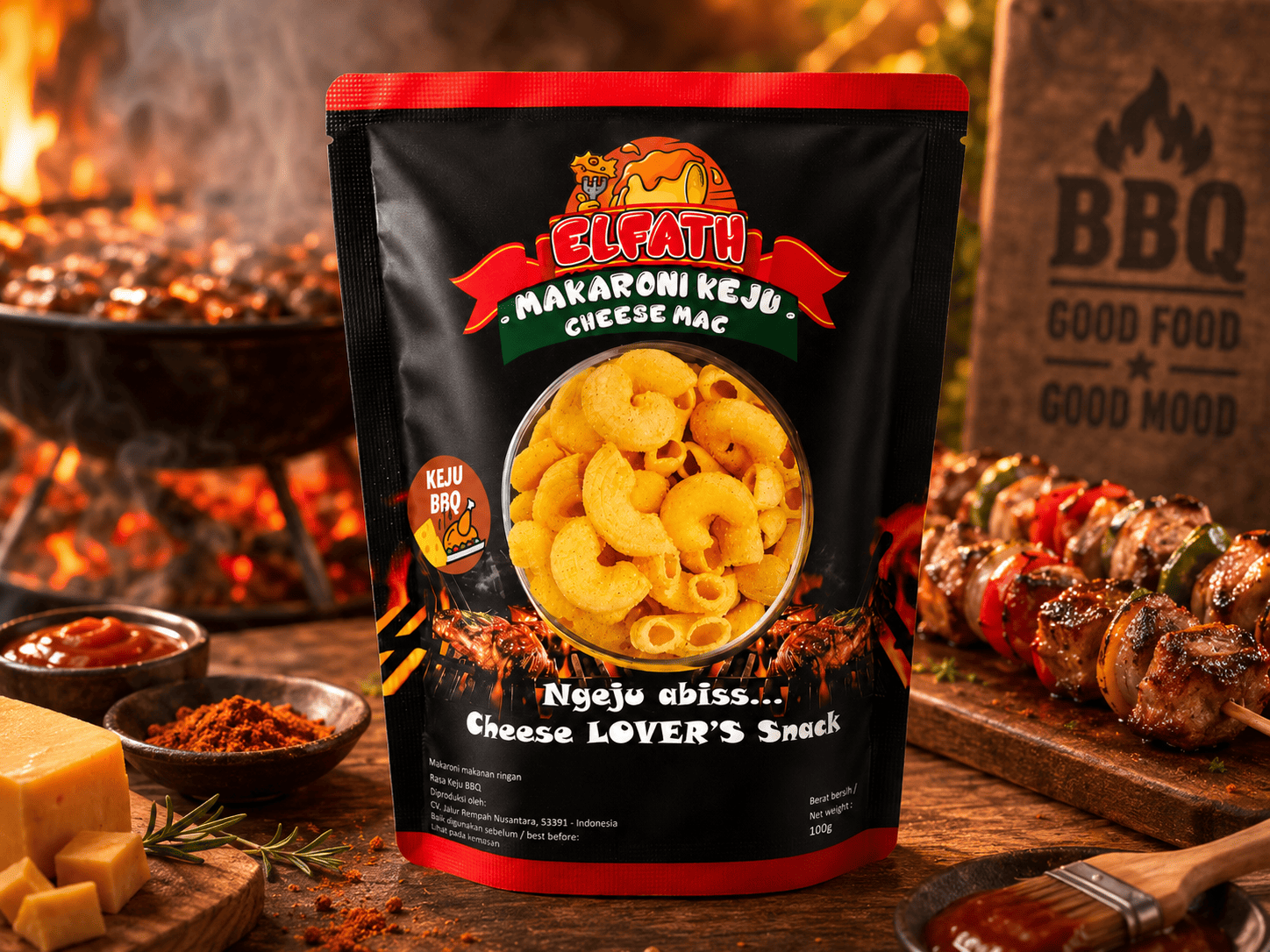 Elfath Makej Barbeque Kecil 50 gram