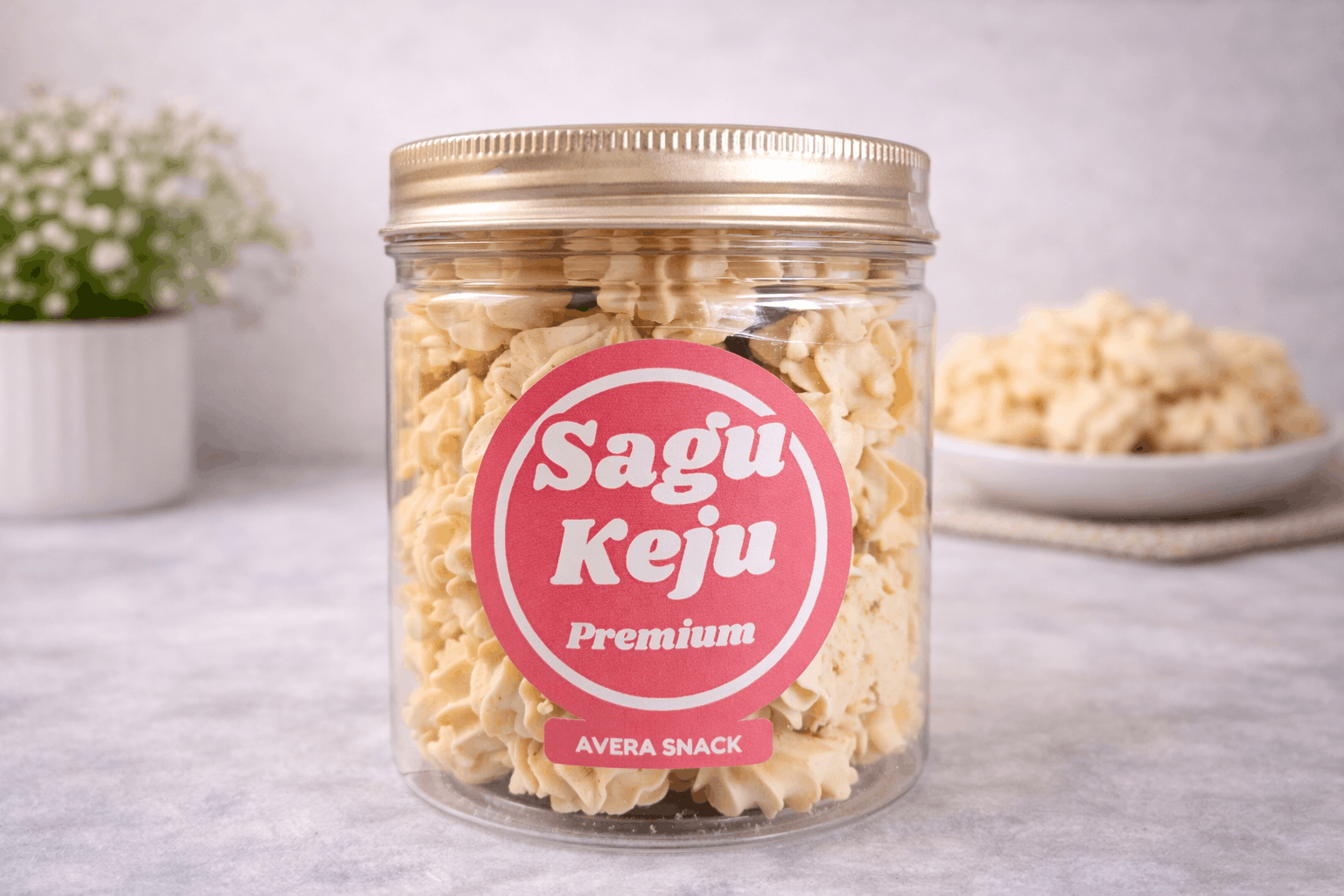 Sagu Keju 180 Gram Avera Snack Toples